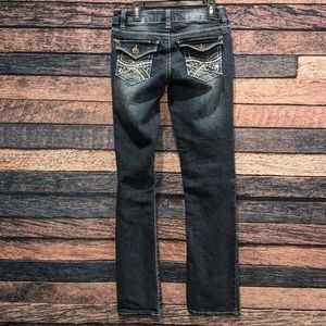 Y2K Vintage Mid Rise Dark Wash Boot Cut Jeans